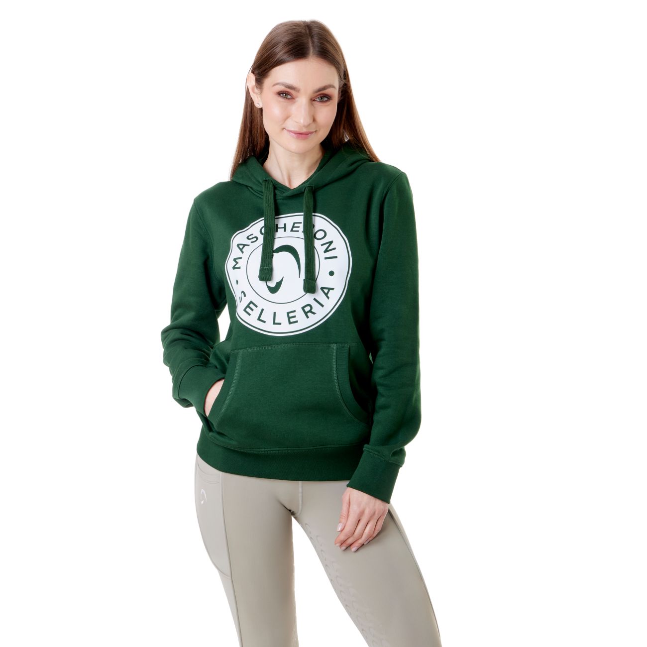 MASCHERONI SELLERIA Felpa Unisex Con Cappuccio Mascheroni 09MA-K489 VERDE 