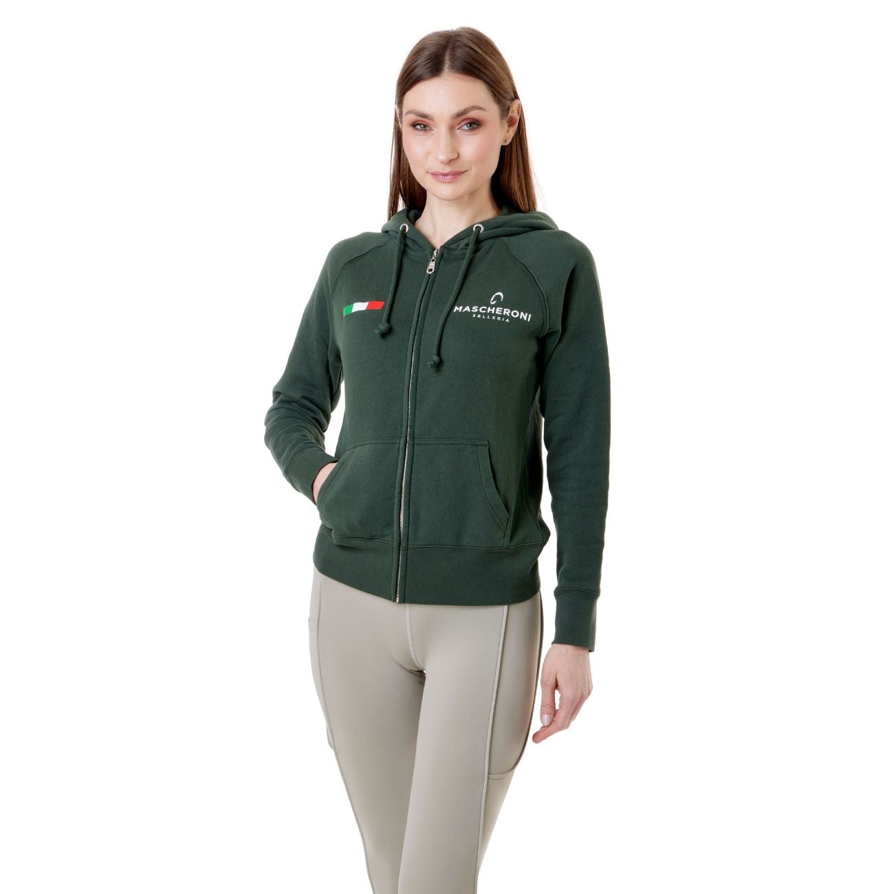 MASCHERONI SELLERIA Felpa Da Donna Claim Mascheroni 09MACLAIMD VERDE 