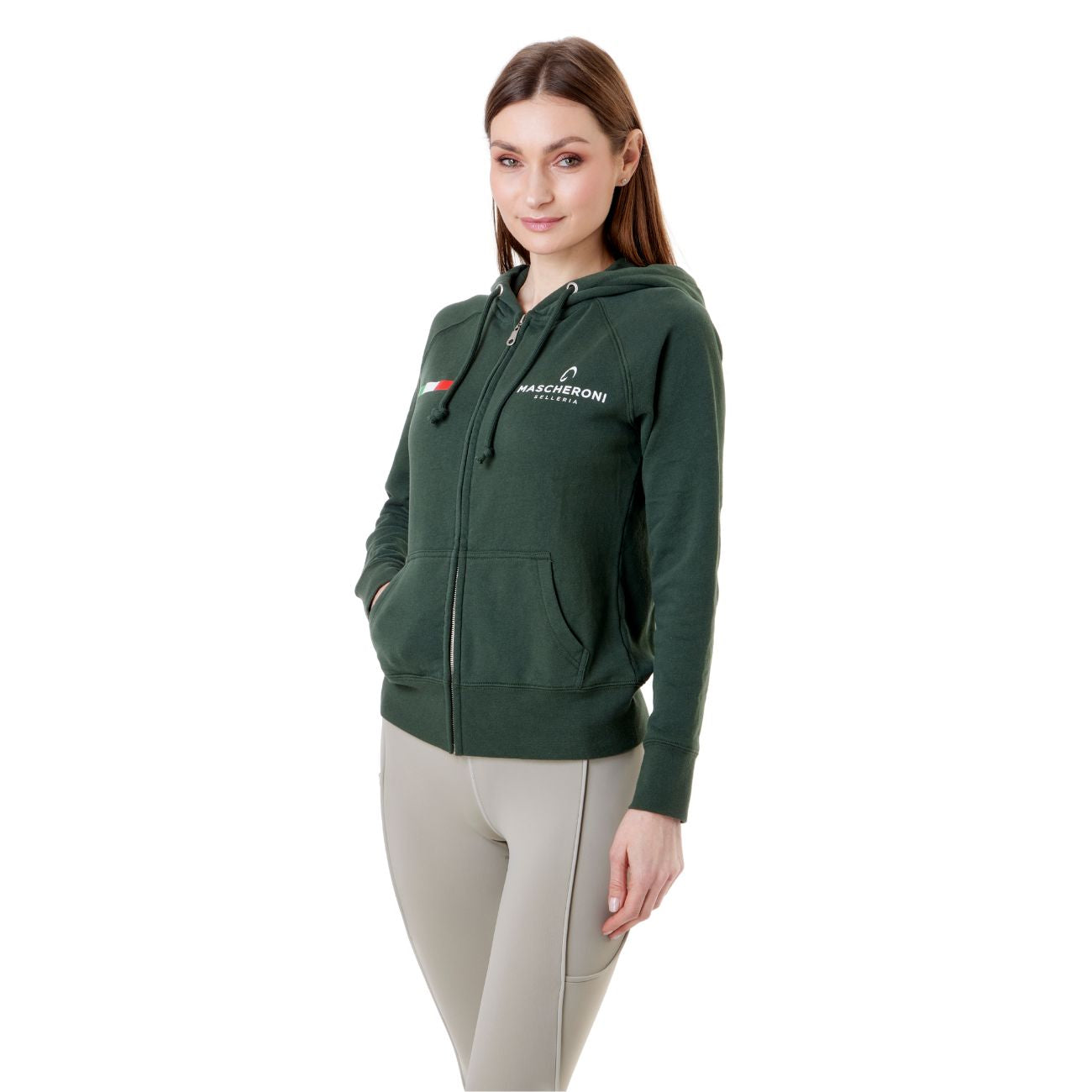 MASCHERONI SELLERIA Felpa Da Donna Claim Mascheroni 09MACLAIMD VERDE 