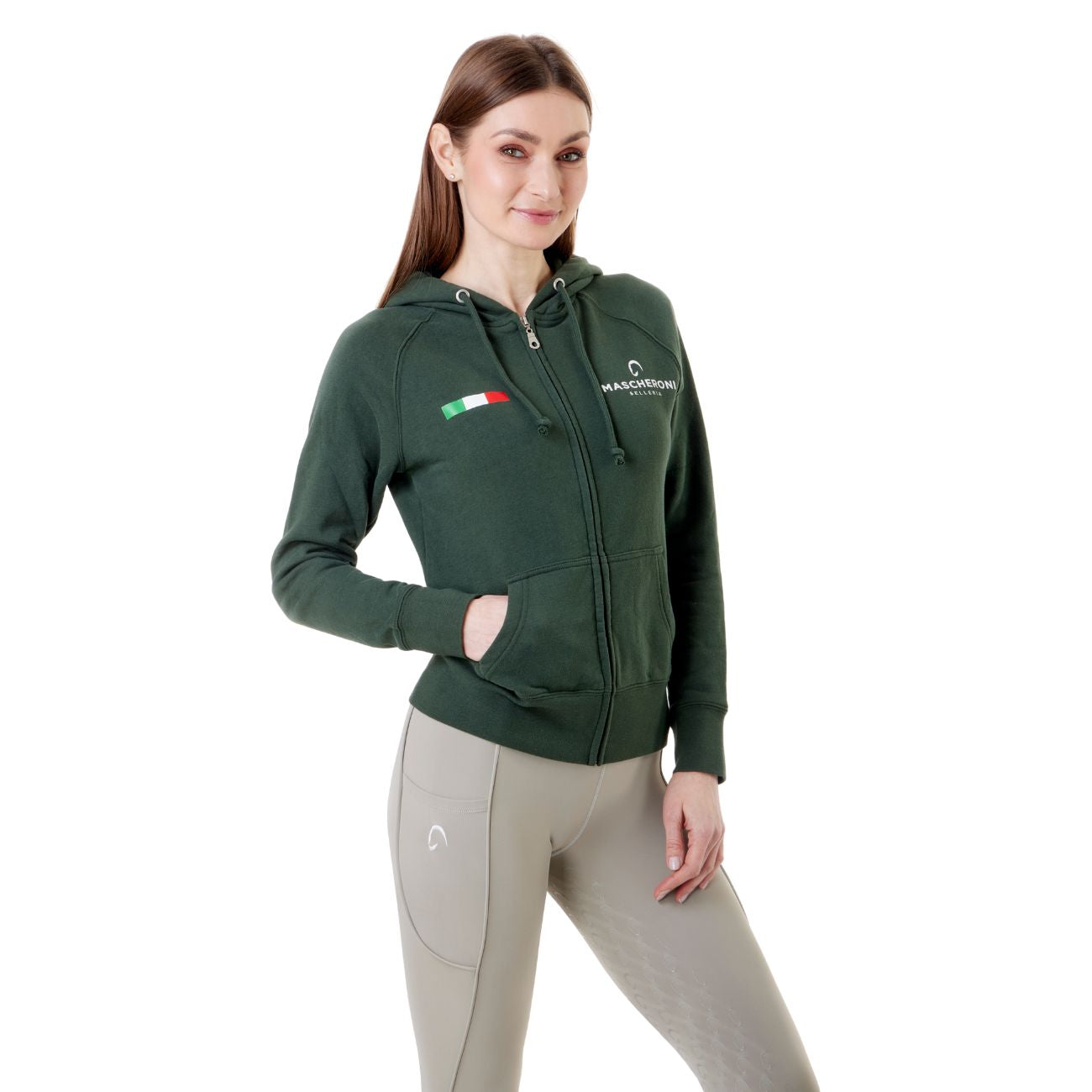 MASCHERONI SELLERIA Felpa Da Donna Claim Mascheroni 09MACLAIMD VERDE 