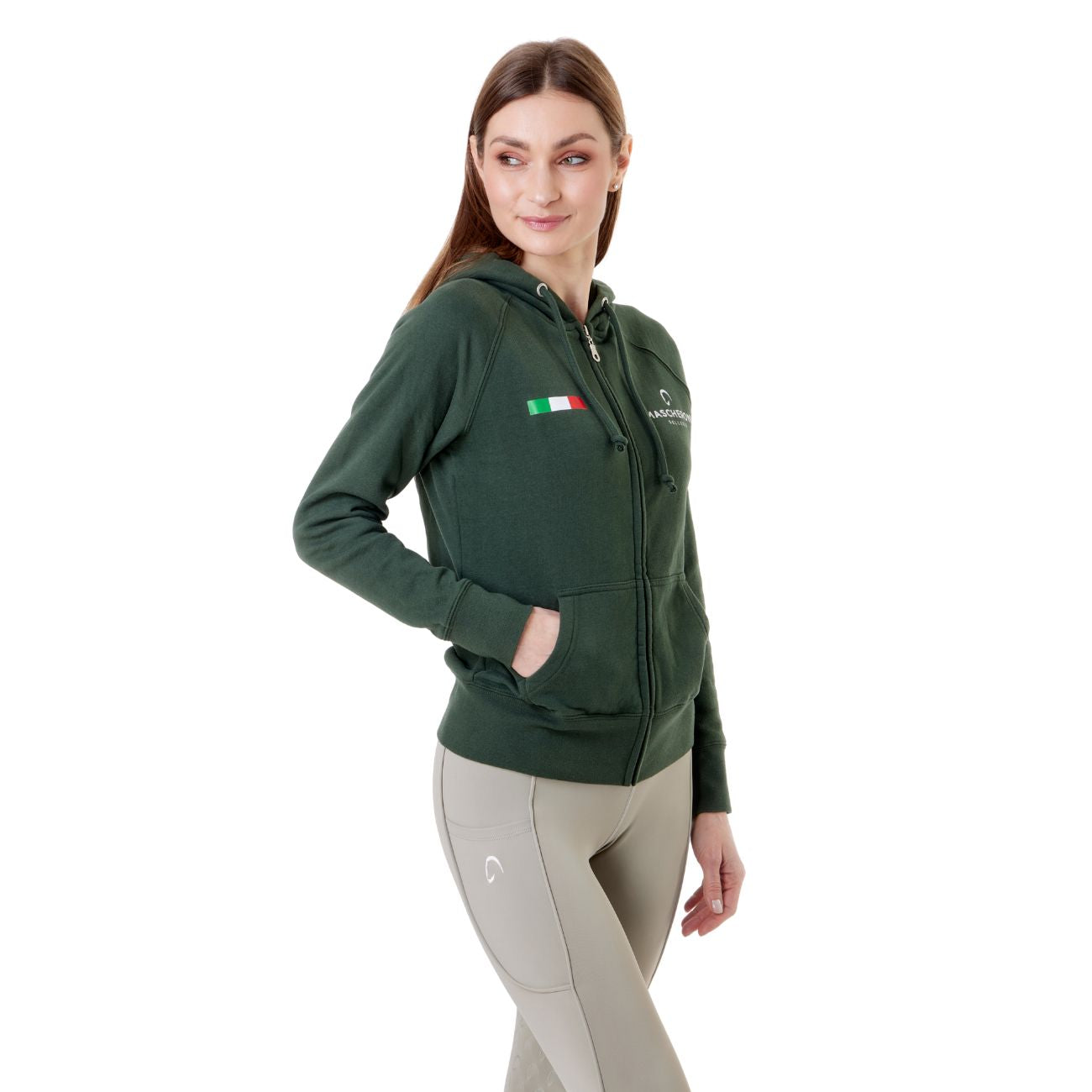 MASCHERONI SELLERIA Felpa Da Donna Claim Mascheroni 09MACLAIMD VERDE 