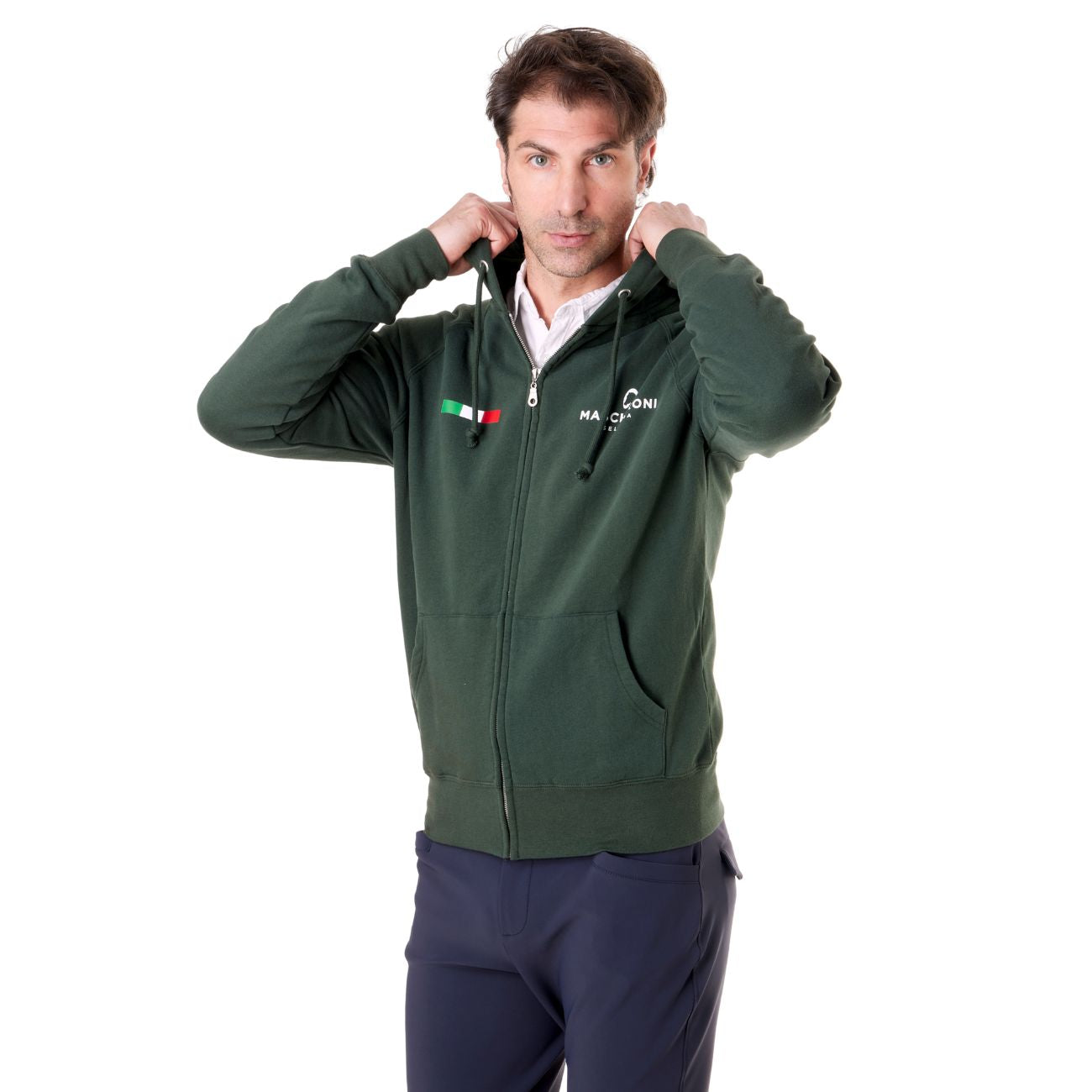 MASCHERONI SELLERIA Felpa Da Uomo Claim Mascheroni 09MACLAIMU VERDE 