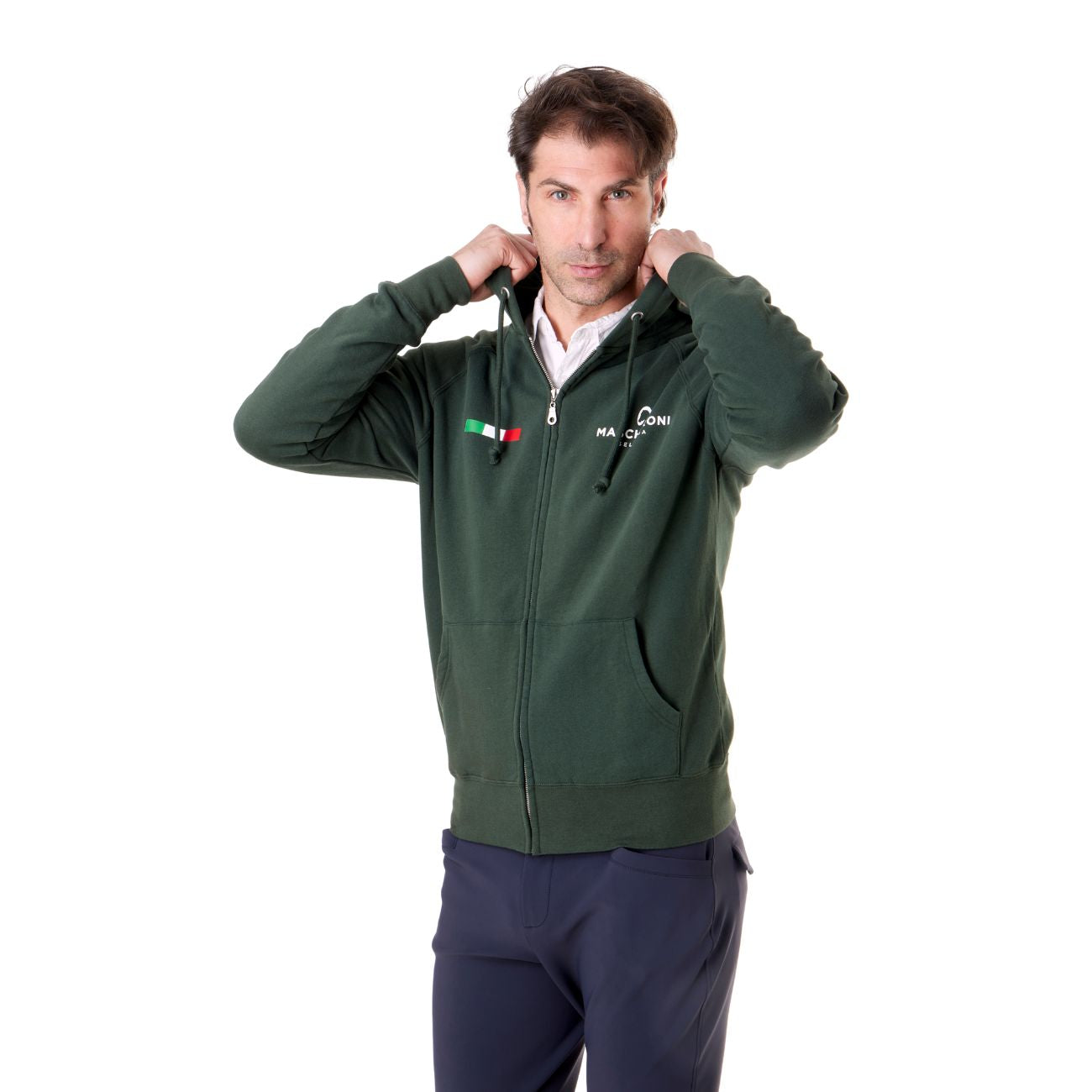 MASCHERONI SELLERIA Felpa Da Uomo Claim Mascheroni 09MACLAIMU VERDE 