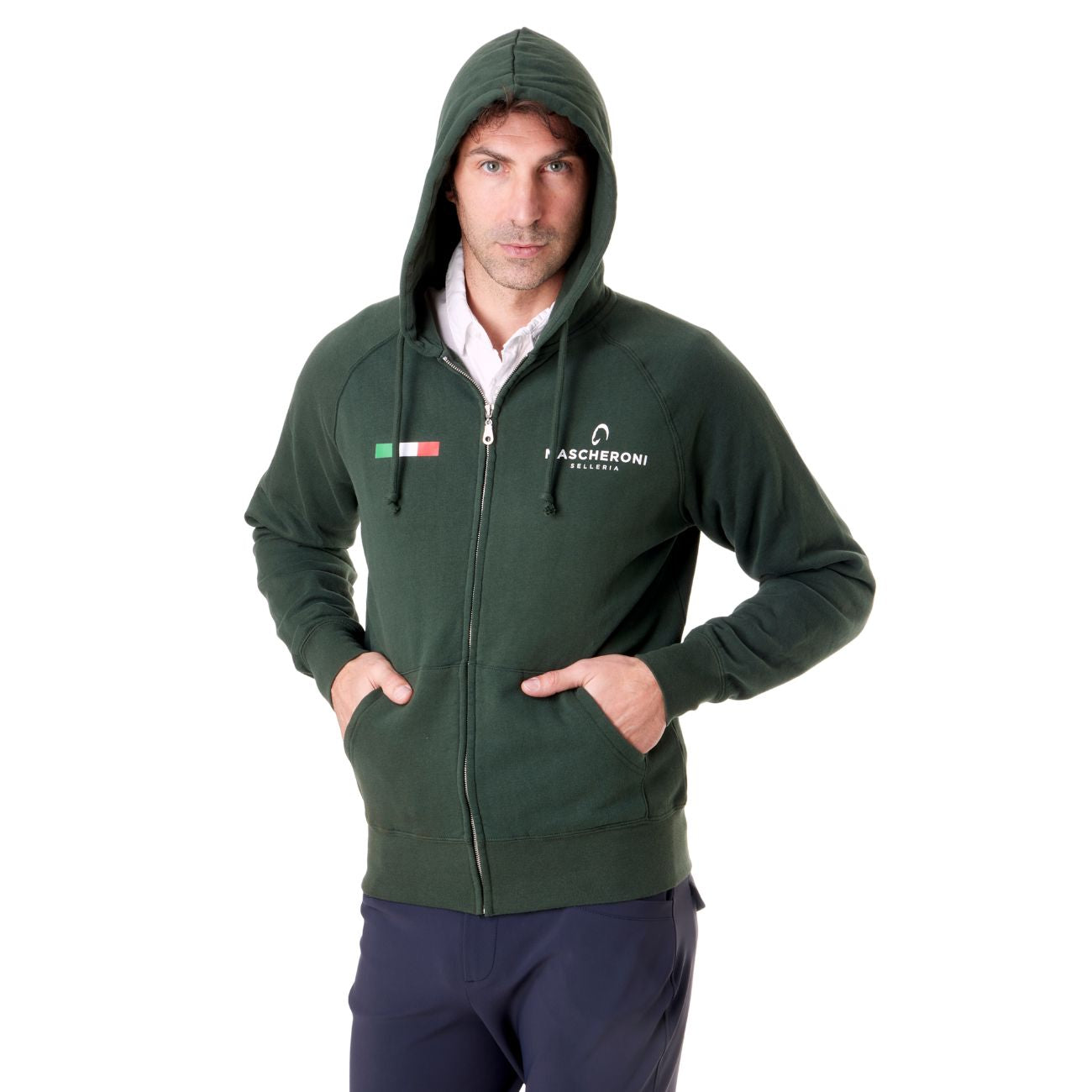 MASCHERONI SELLERIA Felpa Da Uomo Claim Mascheroni 09MACLAIMU VERDE 