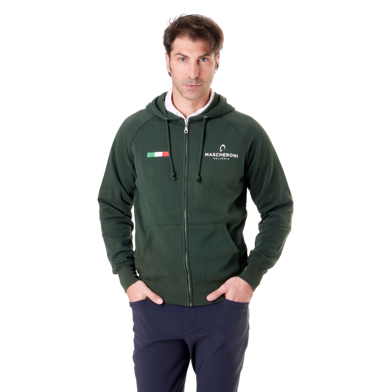MASCHERONI SELLERIA Felpa Da Uomo Claim Mascheroni 09MACLAIMU VERDE 