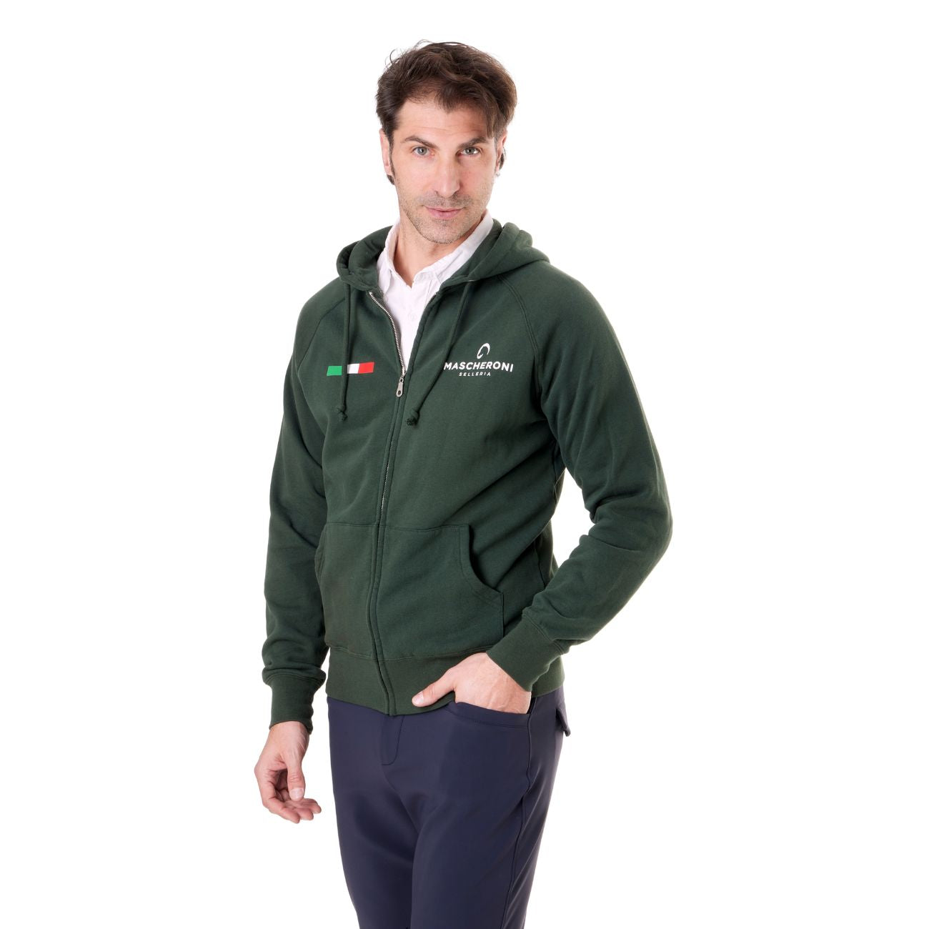 MASCHERONI SELLERIA Felpa Da Uomo Claim Mascheroni 09MACLAIMU VERDE 