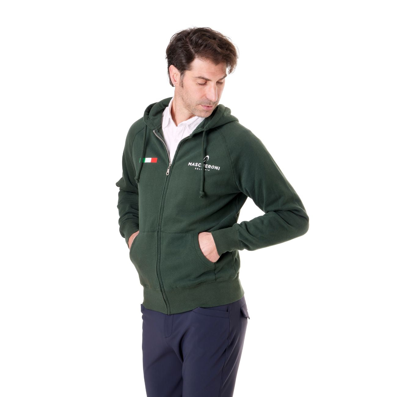 MASCHERONI SELLERIA Felpa Da Uomo Claim Mascheroni 09MACLAIMU VERDE 