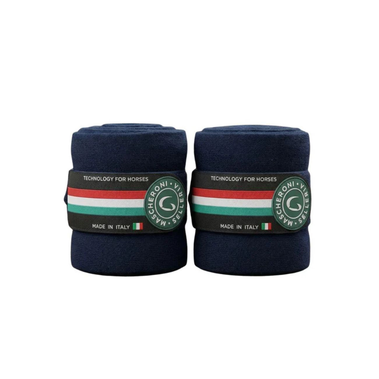 MASCHERONI SELLERIA Fasce Da Riposo In Lana Set 2 Pezzi Blu 09MAFASCERIPOSO BLU 