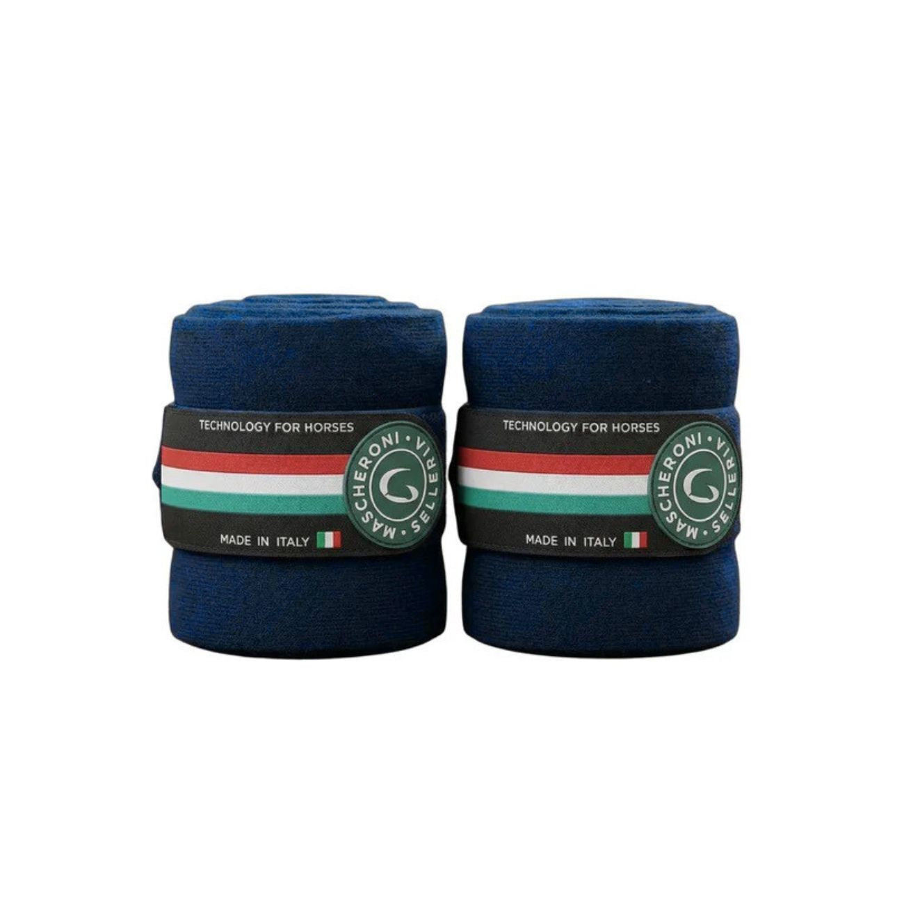 MASCHERONI SELLERIA Fasce Da Riposo In Lana Set 2 Pezzi Navy 09MAFASCERIPOSO NAVY 
