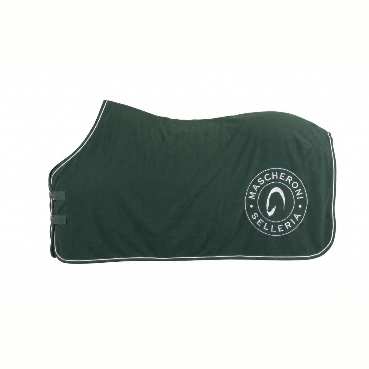 MASCHERONI SELLERIA Coperta In Pile Con Logo 09RUG VERDE 