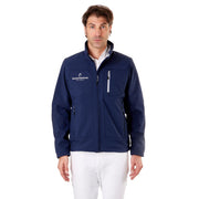 MASCHERONI SELLERIA Softshell Da Uomo Full Zip Con Logo Tondo Sul Retro Mascheroni Selleria 10MA-1A01787N-SZLN950 BLACK BLUE 
