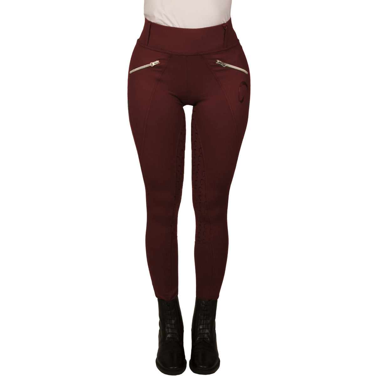 MASCHERONI SELLERIA Leggings Donna Full Grip Con Tasche Mascheroni Bordeaux 29MA-LEGGINGSMASK BORDEAUX 