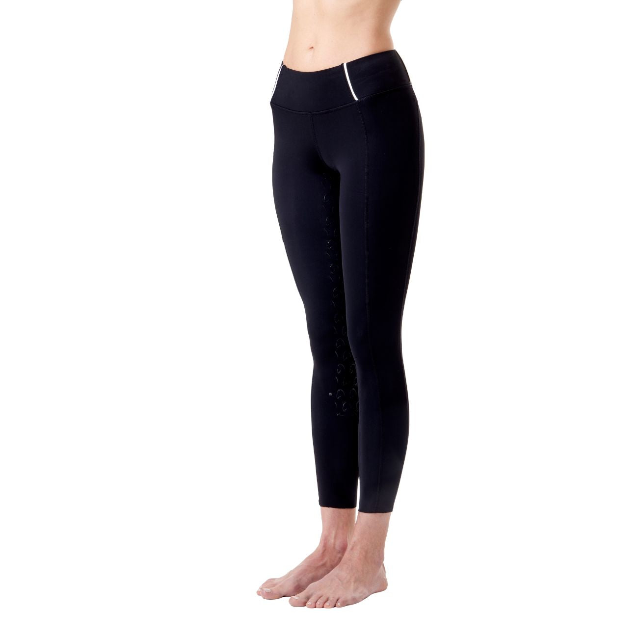 MASCHERONI SELLERIA Leggings Da Donna Full Grip Arezzo Mascheroni Nero/Bianco 30MA-AREZZO BLACK/WHITE 