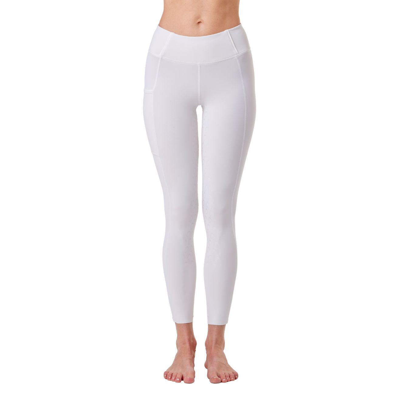 MASCHERONI SELLERIA Leggings Da Donna Full Grip Arezzo Mascheroni Bianco 30MA-AREZZO WHITE/WHITE 