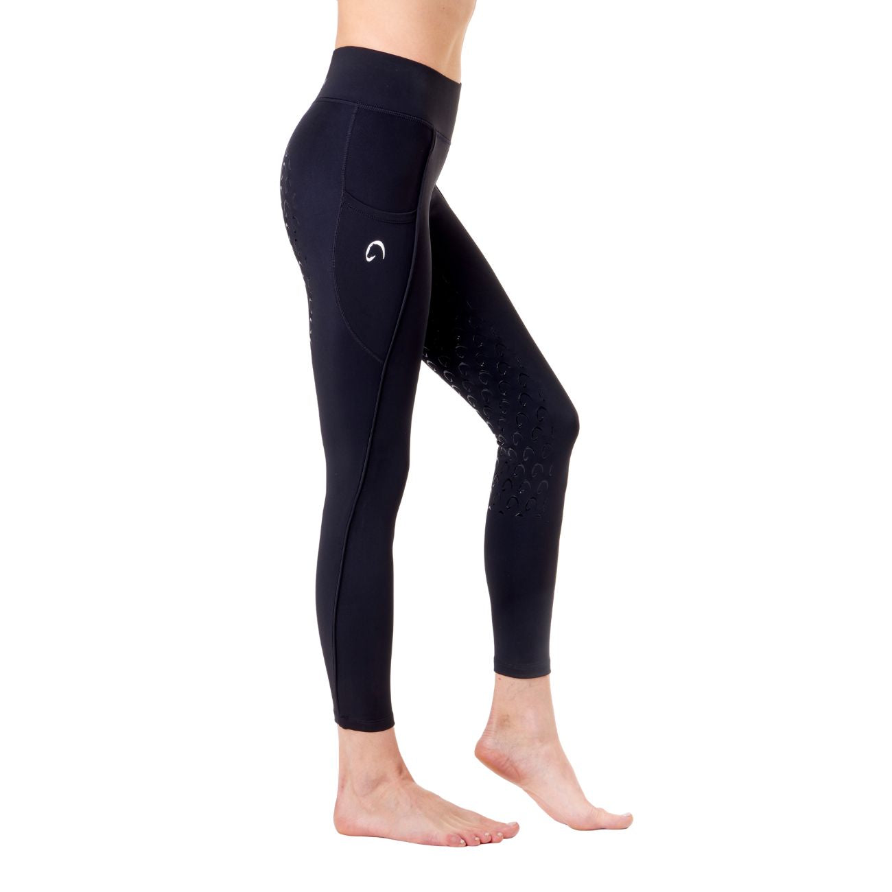MASCHERONI SELLERIA Leggings Da Donna Full Grip Piazza Di Siena Mascheroni Nero 30MA-PIAZZADISIENA BLACK/WHITE 
