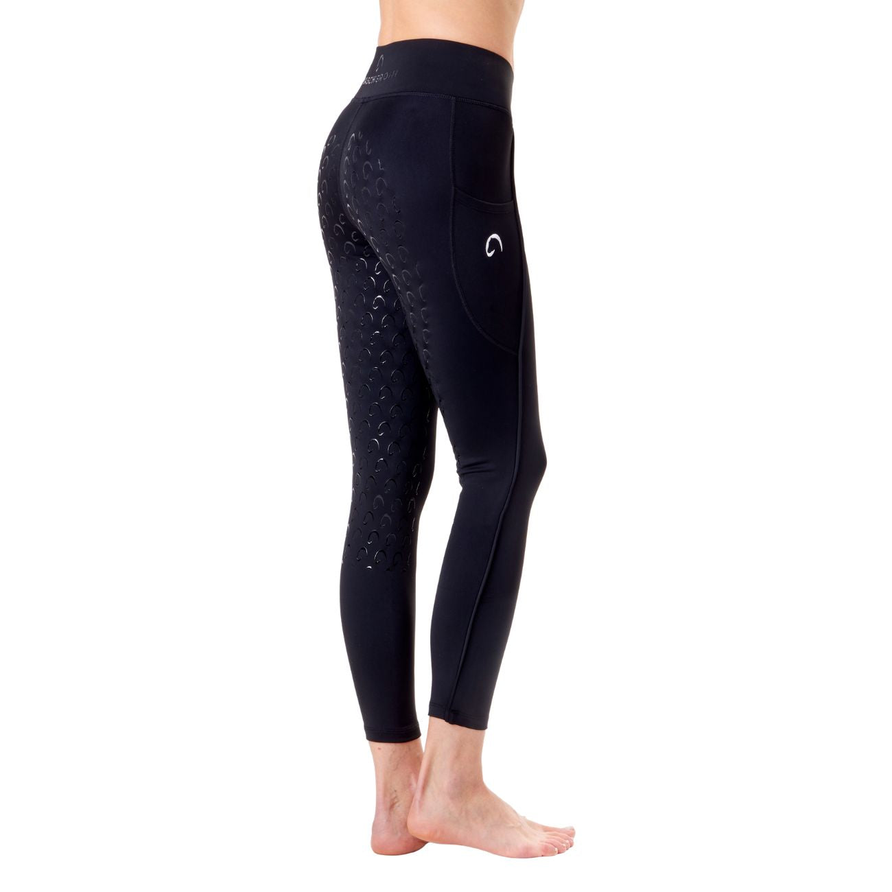 MASCHERONI SELLERIA Leggings Da Donna Full Grip Piazza Di Siena Mascheroni Nero 30MA-PIAZZADISIENA BLACK/WHITE 
