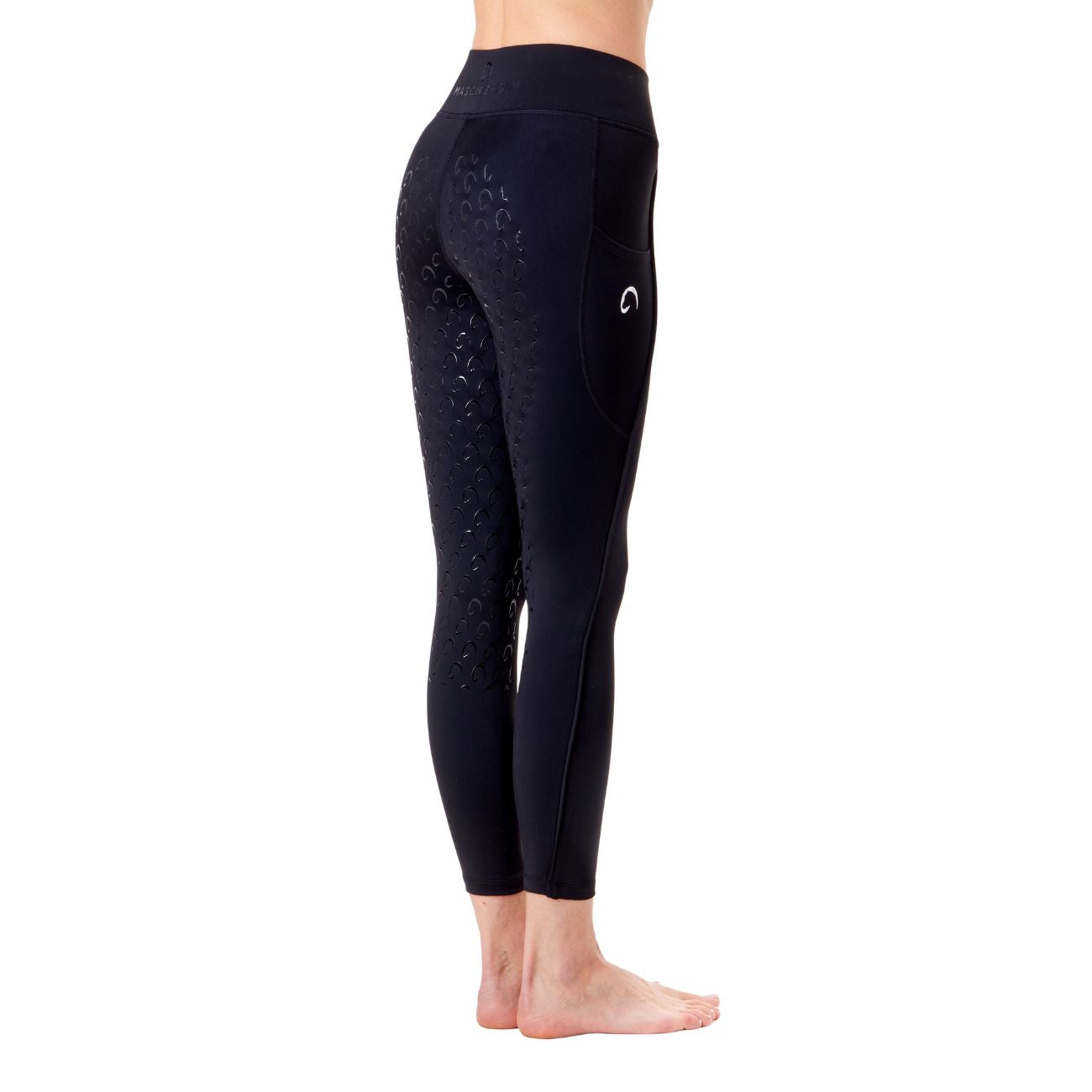 MASCHERONI SELLERIA Leggings Da Donna Full Grip Piazza Di Siena Mascheroni Nero 30MA-PIAZZADISIENA BLACK/WHITE 