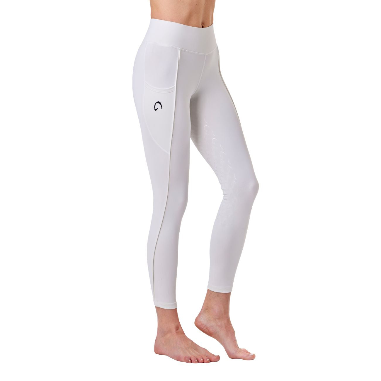MASCHERONI SELLERIA Leggings Da Donna Full Grip Piazza Di Siena Mascheroni Bianco/Nero 30MA-PIAZZADISIENA WHITE/BLACK 