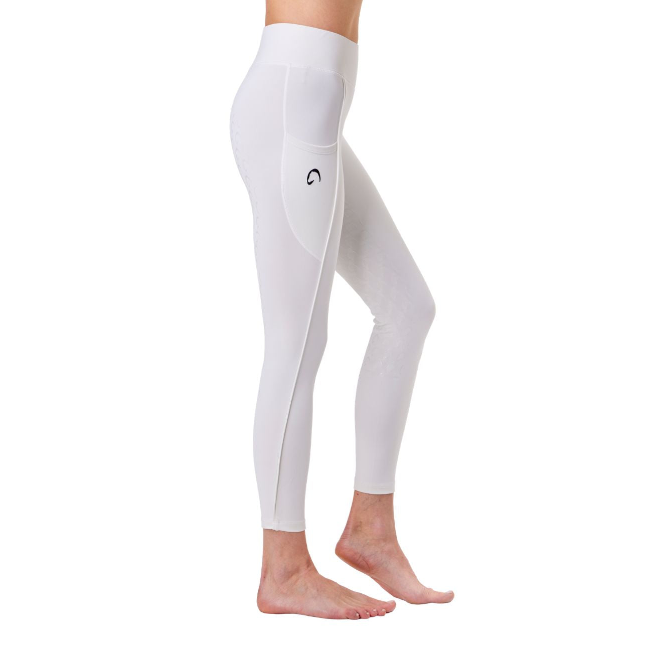 MASCHERONI SELLERIA Leggings Da Donna Full Grip Piazza Di Siena Mascheroni Bianco/Nero 30MA-PIAZZADISIENA WHITE/BLACK 