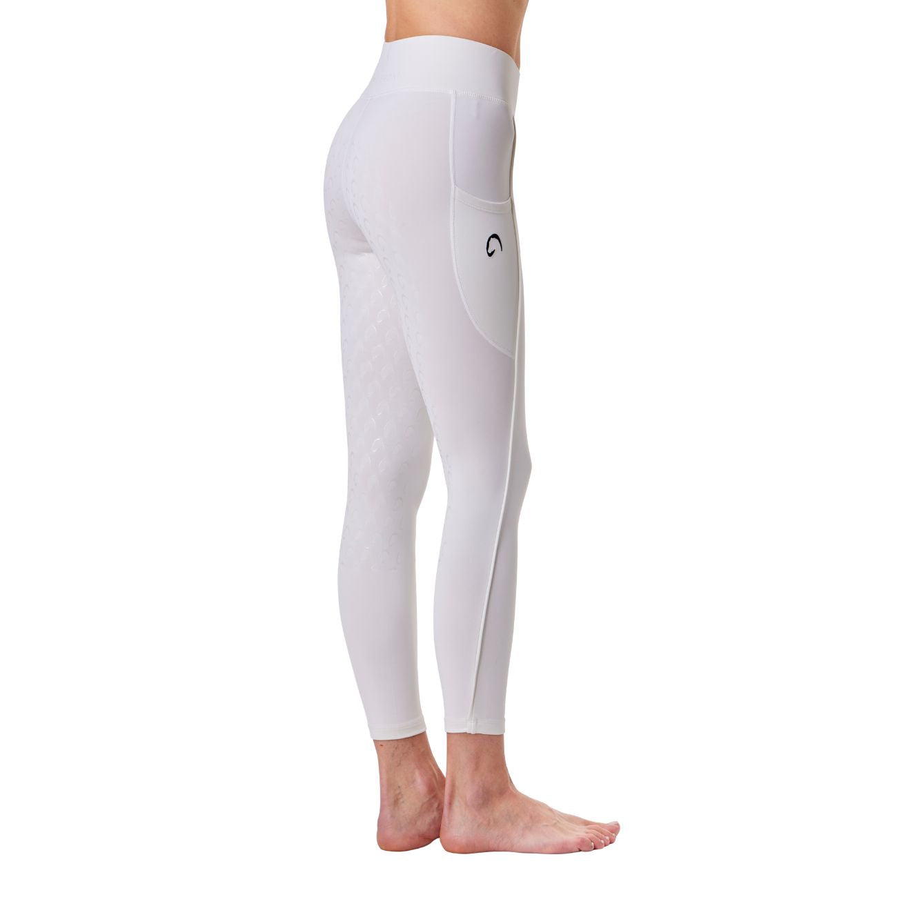 MASCHERONI SELLERIA Leggings Da Donna Full Grip Piazza Di Siena Mascheroni Bianco/Nero 30MA-PIAZZADISIENA WHITE/BLACK 