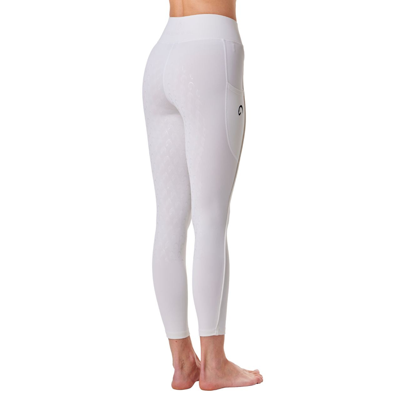 MASCHERONI SELLERIA Leggings Da Donna Full Grip Piazza Di Siena Mascheroni Bianco/Nero 30MA-PIAZZADISIENA WHITE/BLACK 
