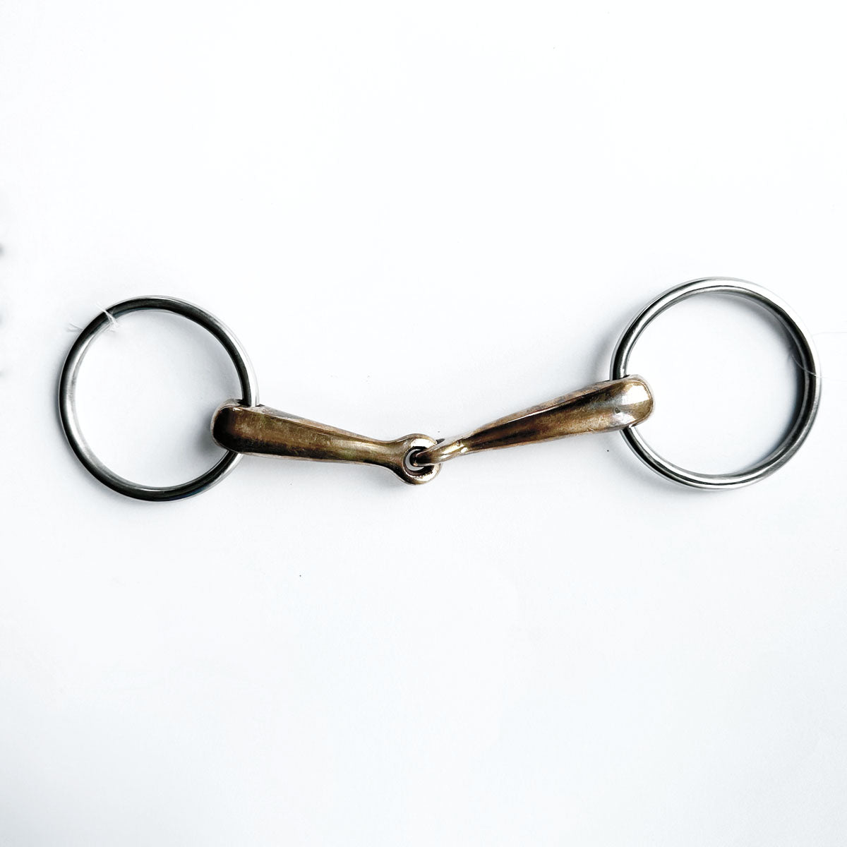 EQUINE HORSE Filetto Ad Anelli Spezzato In Due Con Canna In Rame 16mm  Equine Horse 30MA-#22 RAME 