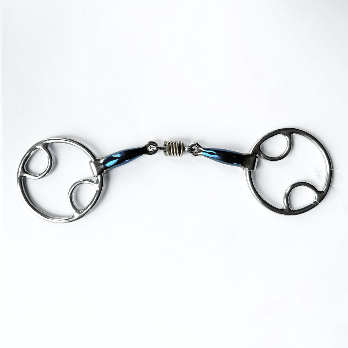 EQUINE HORSE Filetto Beval Spezzato In Tre Con Rondelle In Rame Equine Horse 30MA-#29 SWEET IRON 