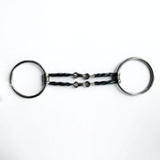 EQUINE HORSE Filetto Ad Anelli Con Doppio Torciglione Spezzato In Tre Equine Horse 30MA-#3 SWEET IRON 
