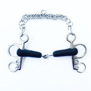 EQUINE HORSE EQUINE HORSE Pelham spezzato in 2 in gomma leva corta INOX imboccatura per equitazione (30MA-#47GOMMA) 30MA-#47 GOMMA 