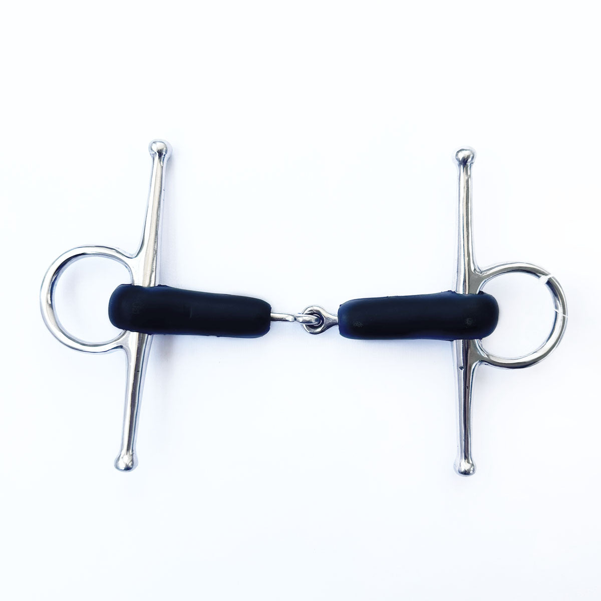 EQUINE HORSE Filetto Ad Aste Lunghe Spezzato In Due Ricoperto In Gomma Equine Horse 30MA-#50 GOMMA 