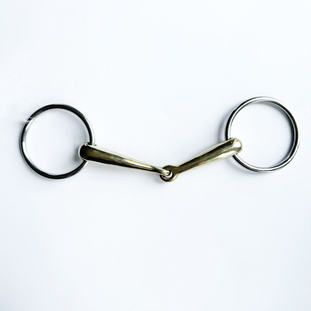 EQUINE HORSE Filetto Ad Anelli Spezzato In Due Equine Horse 30MA-#8 GERMAN SILVER 