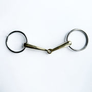 EQUINE HORSE Filetto Ad Anelli Spezzato In Due Equine Horse 30MA-#8 GERMAN SILVER 