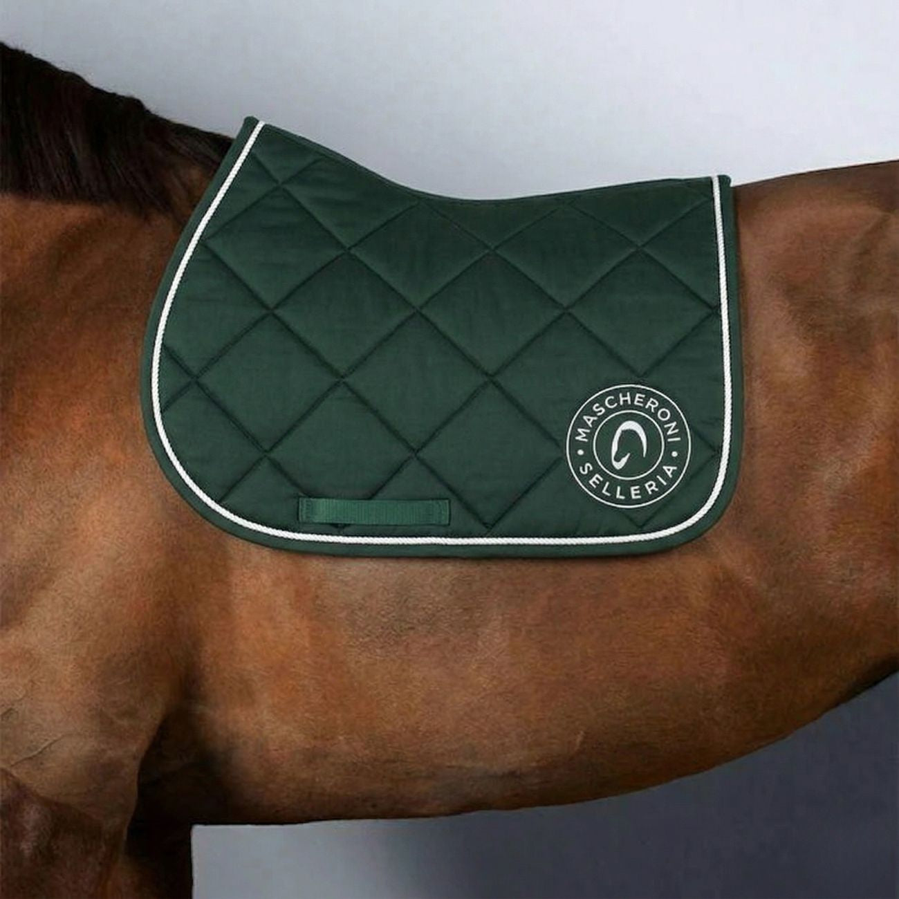 MASCHERONI SELLERIA Sottosella Da Salto Mascheroni Classic 31MA-SADDLEPAD DARK GREEN 