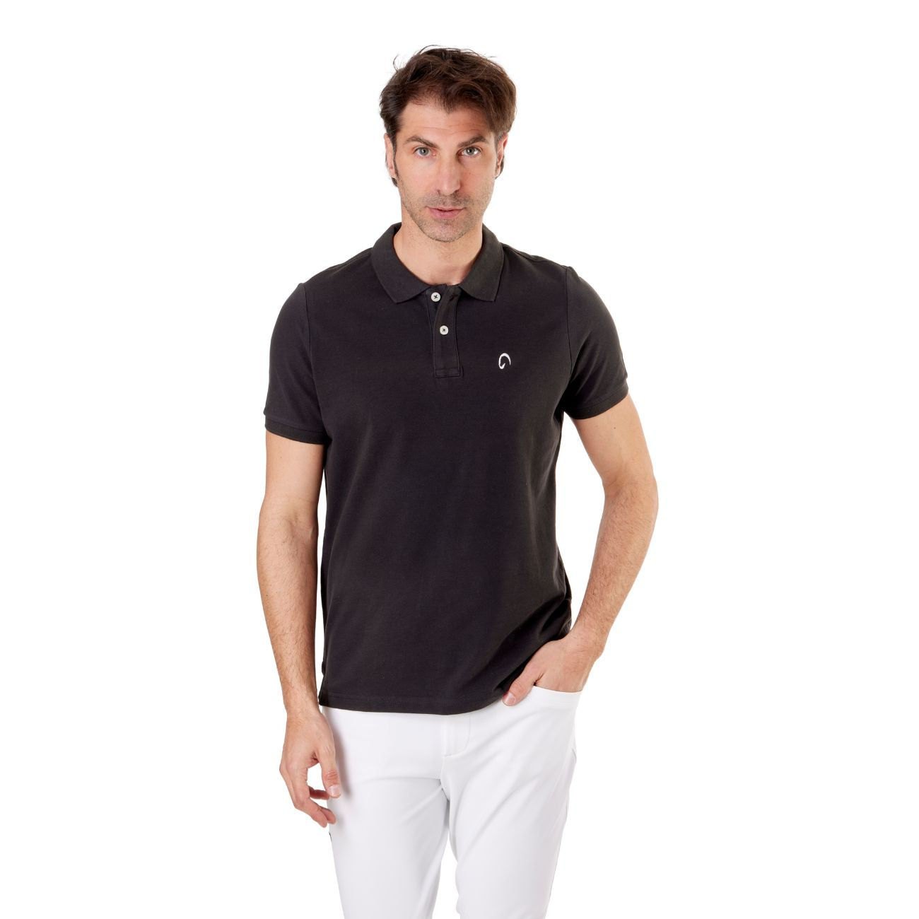 MASCHERONI SELLERIA Polo Vintage Da Uomo Mascheroni Charcoal MASCHERONI-KV2206 CHARCOAL 