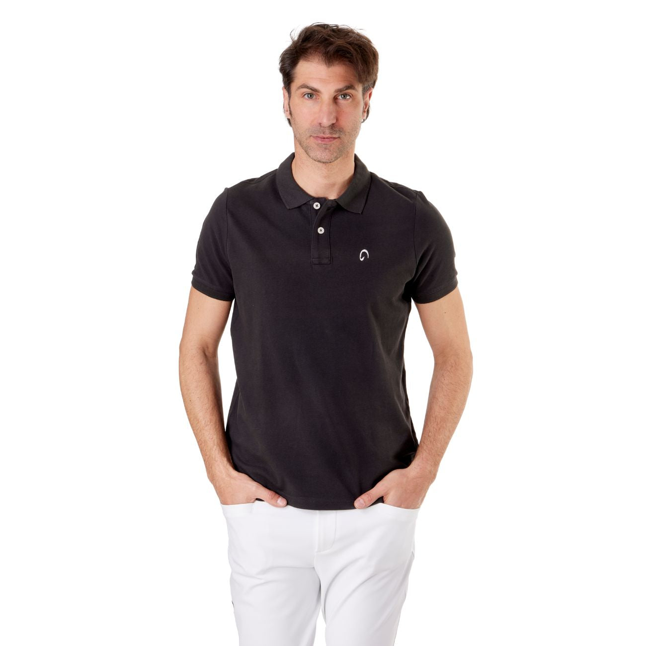 MASCHERONI SELLERIA Polo Vintage Da Uomo Mascheroni Charcoal MASCHERONI-KV2206 CHARCOAL 