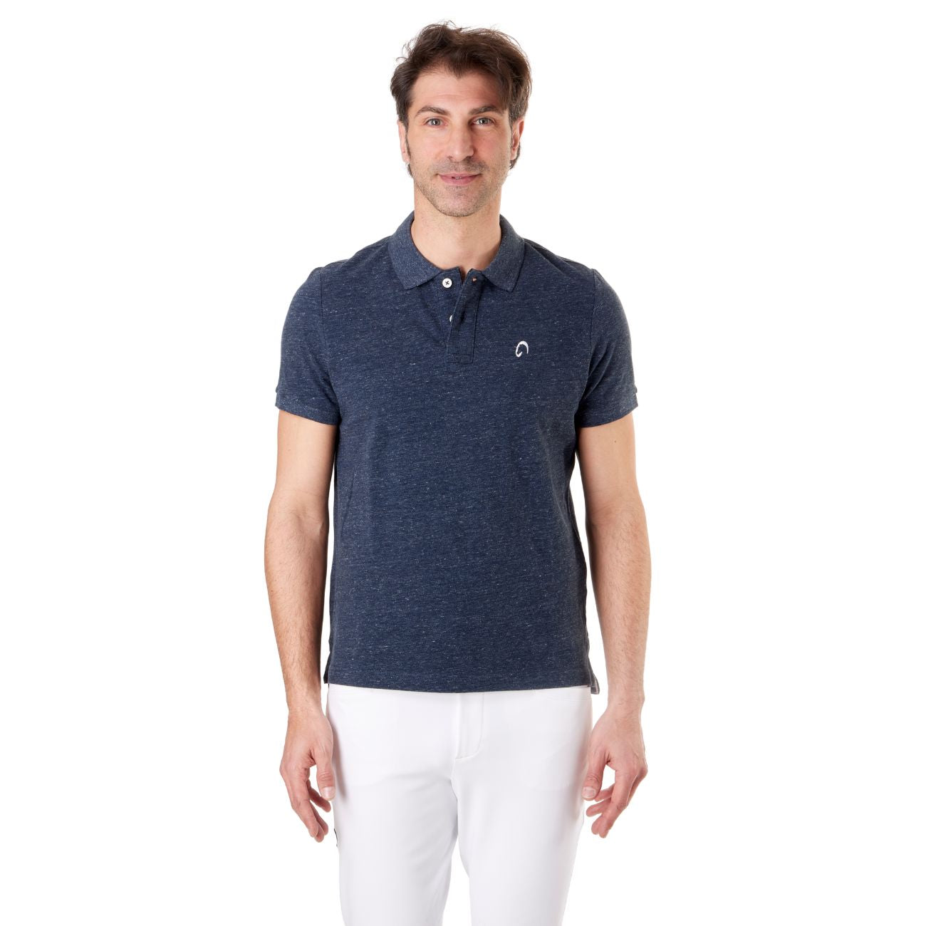 MASCHERONI SELLERIA Polo Vintage Da Uomo Mascheroni Blu MASCHERONI-KV2206 NIGHTBLUEHEATHER 