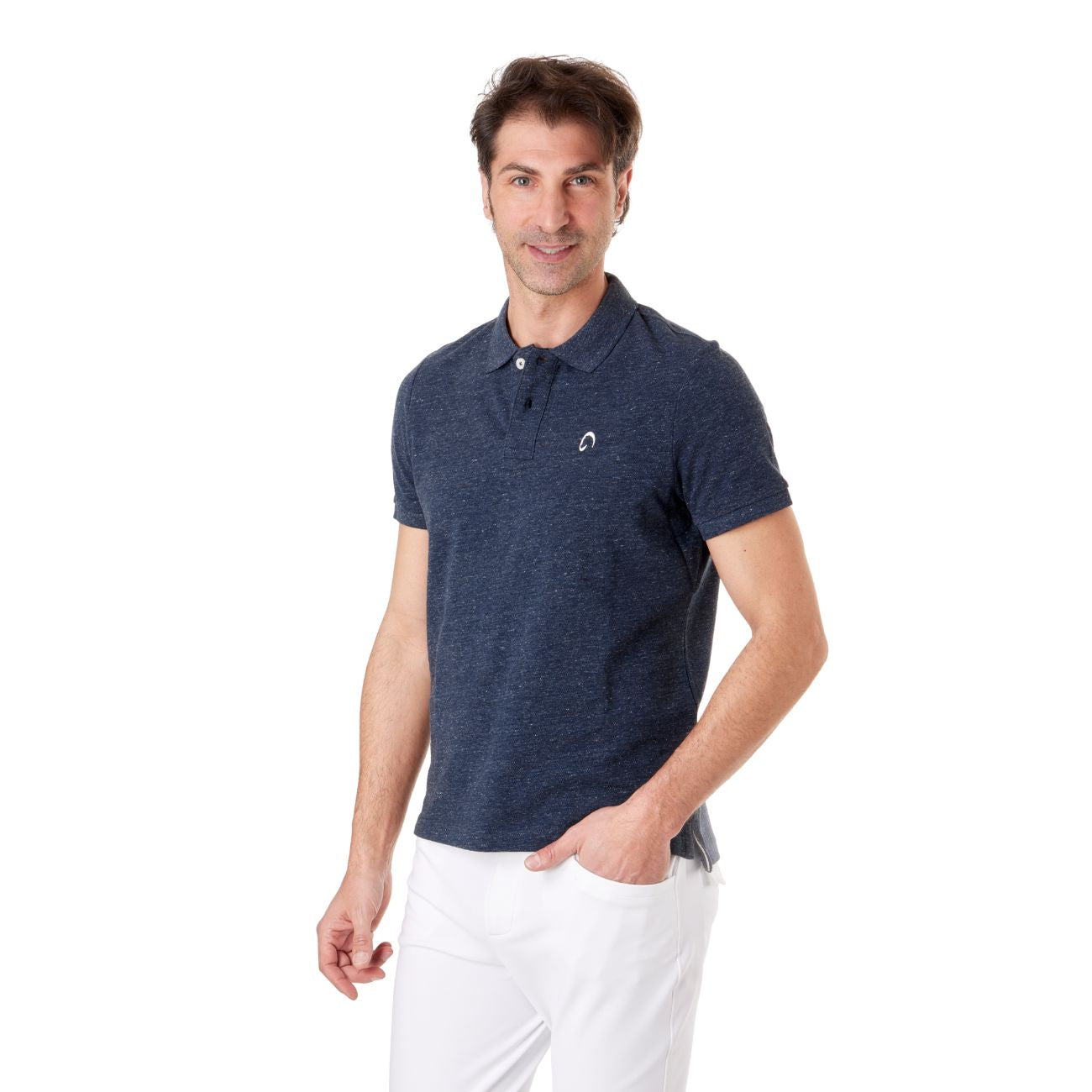 MASCHERONI SELLERIA Polo Vintage Da Uomo Mascheroni Blu MASCHERONI-KV2206 NIGHTBLUEHEATHER 