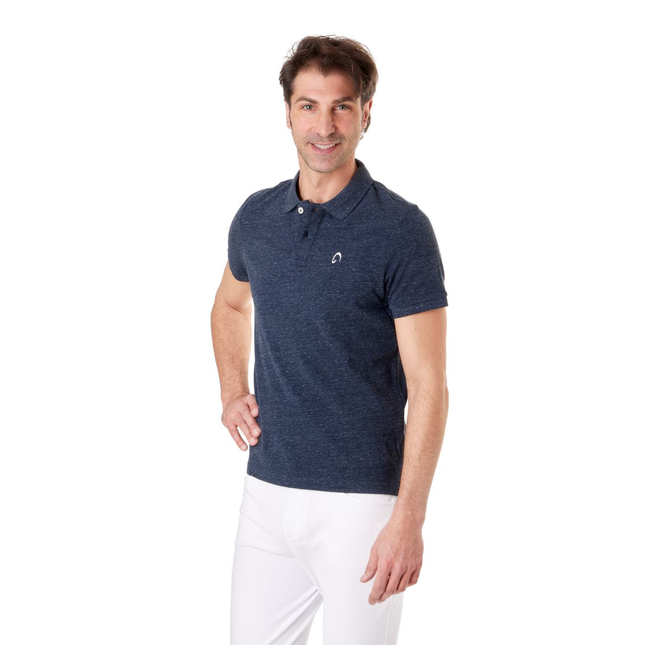 MASCHERONI SELLERIA Polo Vintage Da Uomo Mascheroni Blu MASCHERONI-KV2206 NIGHTBLUEHEATHER 