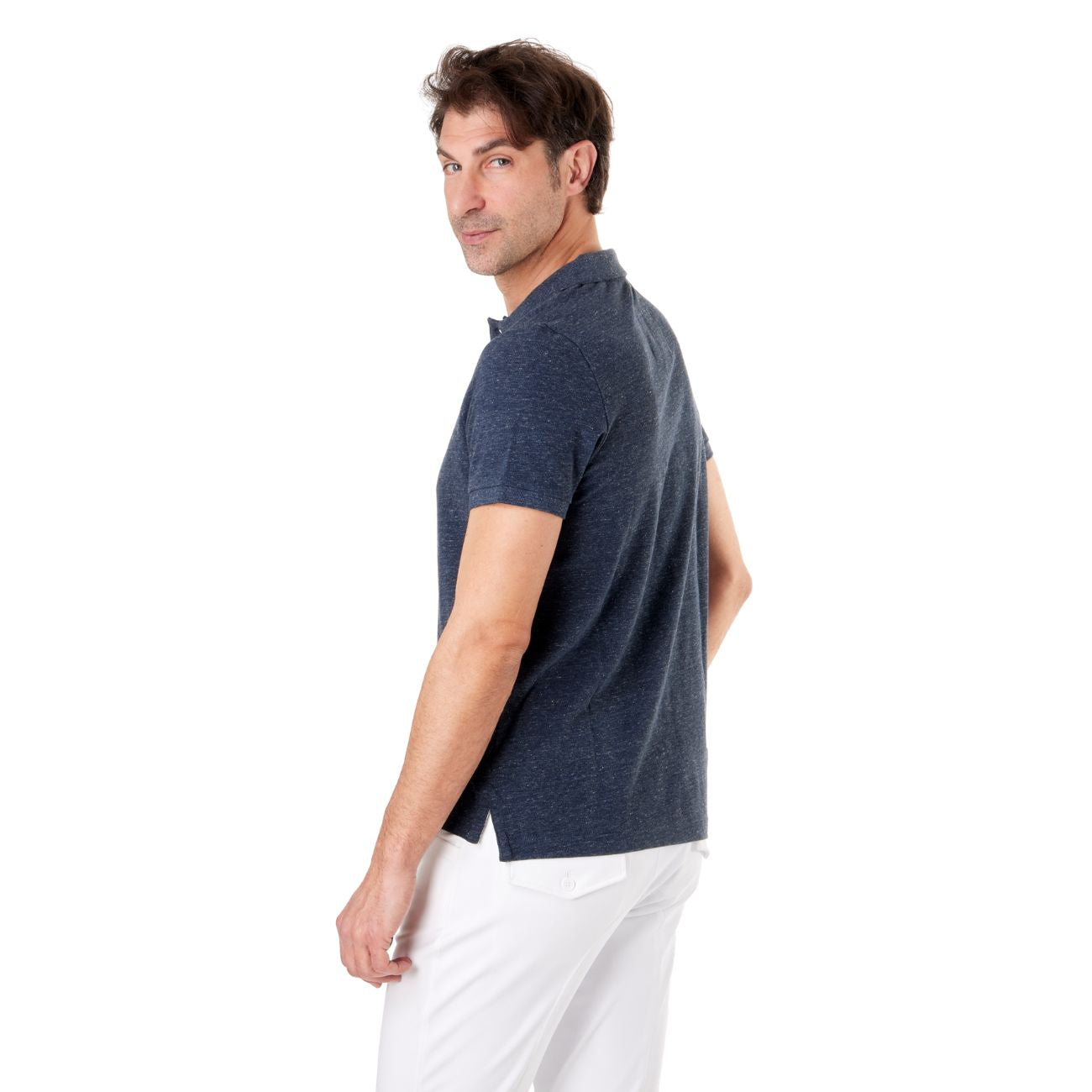 MASCHERONI SELLERIA Polo Vintage Da Uomo Mascheroni Blu MASCHERONI-KV2206 NIGHTBLUEHEATHER 