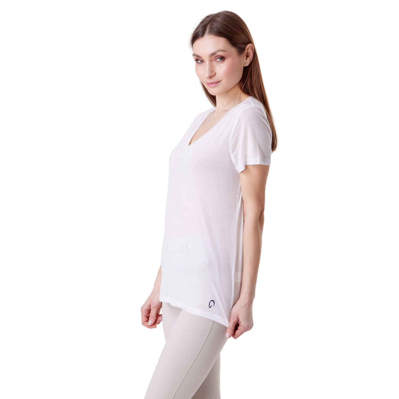 MASCHERONI SELLERIA T-Shirt Con Scollo A V In Cotone Mascheroni MASCHERONI-NS323 WHITE 