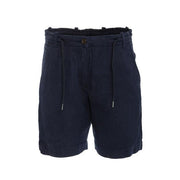 MASCHERONI SELLERIA Shorts In Lino Uomo Mascheroni Blu MASCHERONI-NS720 NAVY BLUE 
