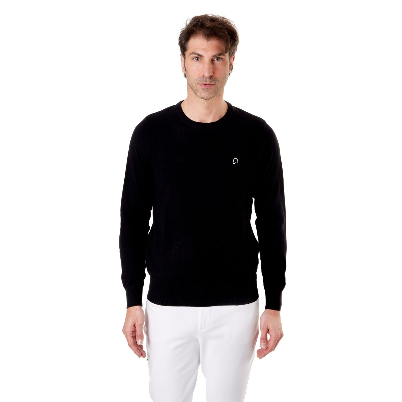MASCHERONI SELLERIA Pullover Girocollo Da Uomo Casual Mascheroni Nero MASCHERONI-NS901 BLACK 