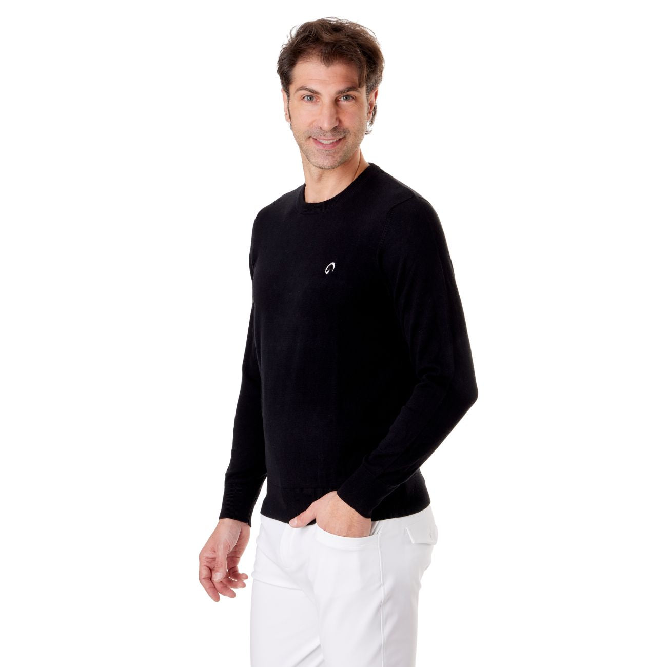 MASCHERONI SELLERIA Pullover Girocollo Da Uomo Casual Mascheroni Nero MASCHERONI-NS901 BLACK 