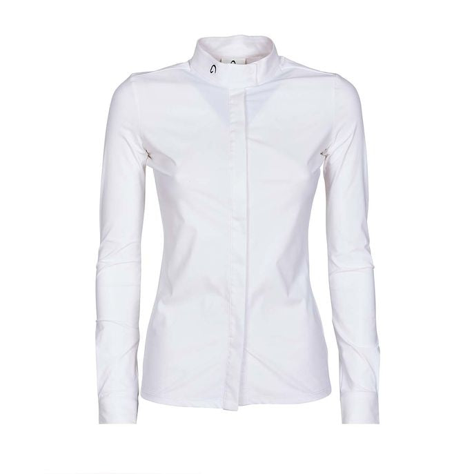MASCHERONI SELLERIA Camicia Da Concorso Da Donna A Manica Lunga Mascheroni MASDCML01 WHITE 