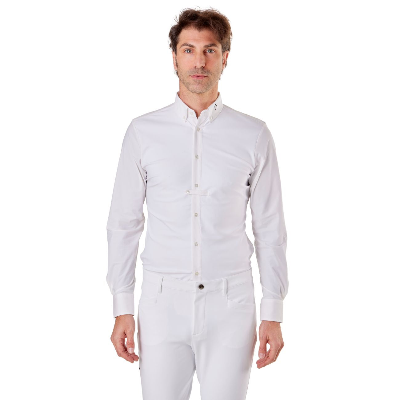 MASCHERONI SELLERIA Camicia Da Concorso Da Uomo A Manica Lunga Mascheroni MASUCML02 WHITE 
