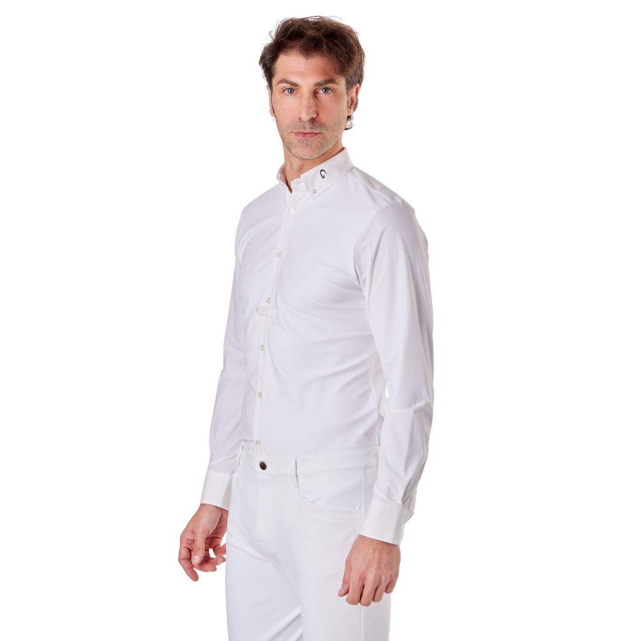 MASCHERONI SELLERIA Camicia Da Concorso Da Uomo A Manica Lunga Mascheroni MASUCML02 WHITE 
