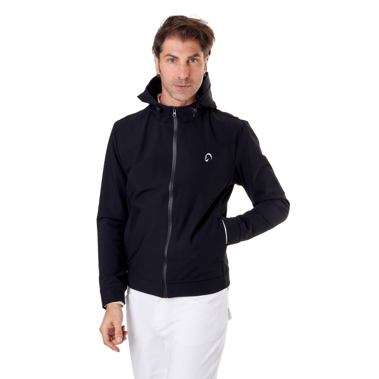 MASCHERONI SELLERIA Softshell Mascheroni Uomo Leggero Estivo Nero MASUSFT02-NOPILE BLACK 