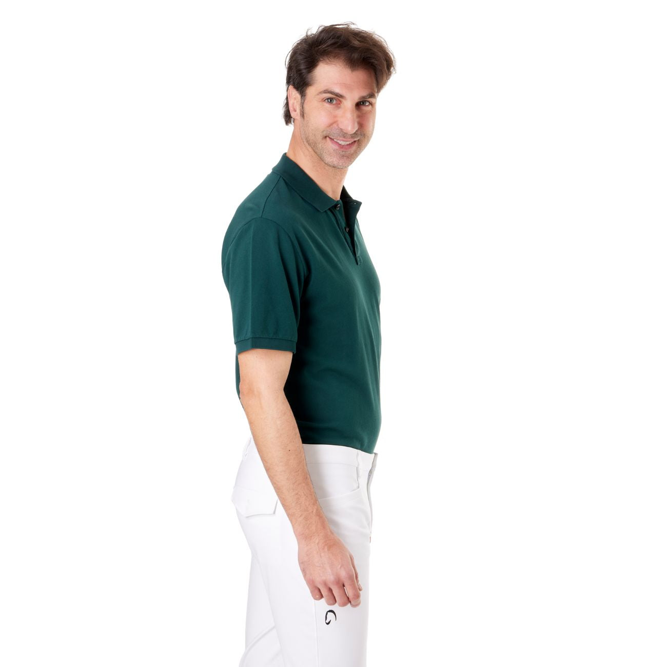 MASCHERONI SELLERIA Polo Uomo Piquet Mascheroni POLOU0025 VERDE SCURO 