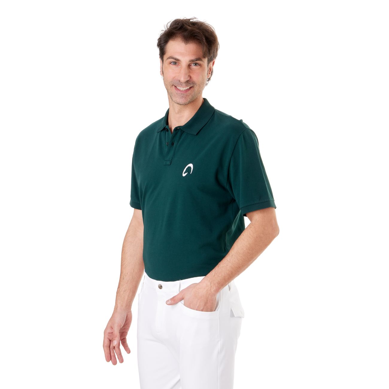 MASCHERONI SELLERIA Polo Uomo Piquet Mascheroni POLOU0025 VERDE SCURO 