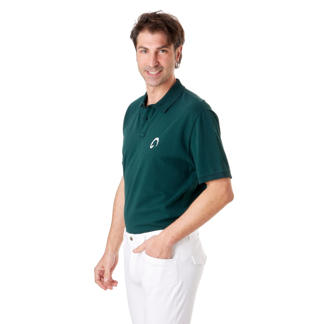MASCHERONI SELLERIA Polo Uomo Piquet Mascheroni POLOU0025 VERDE SCURO 